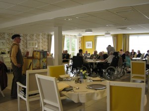 Nous avions été demandés pour fêter des anniversaires ( 68 à 104 ans...)