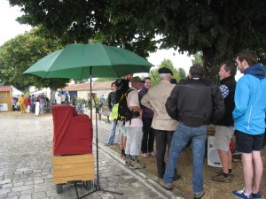 Cela à été l'occasion de tester l'efficacité du parapluie/paravent sous une force 3/4 et ça tient